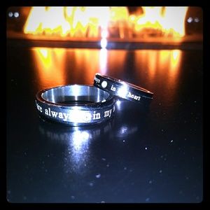 Wedding band set